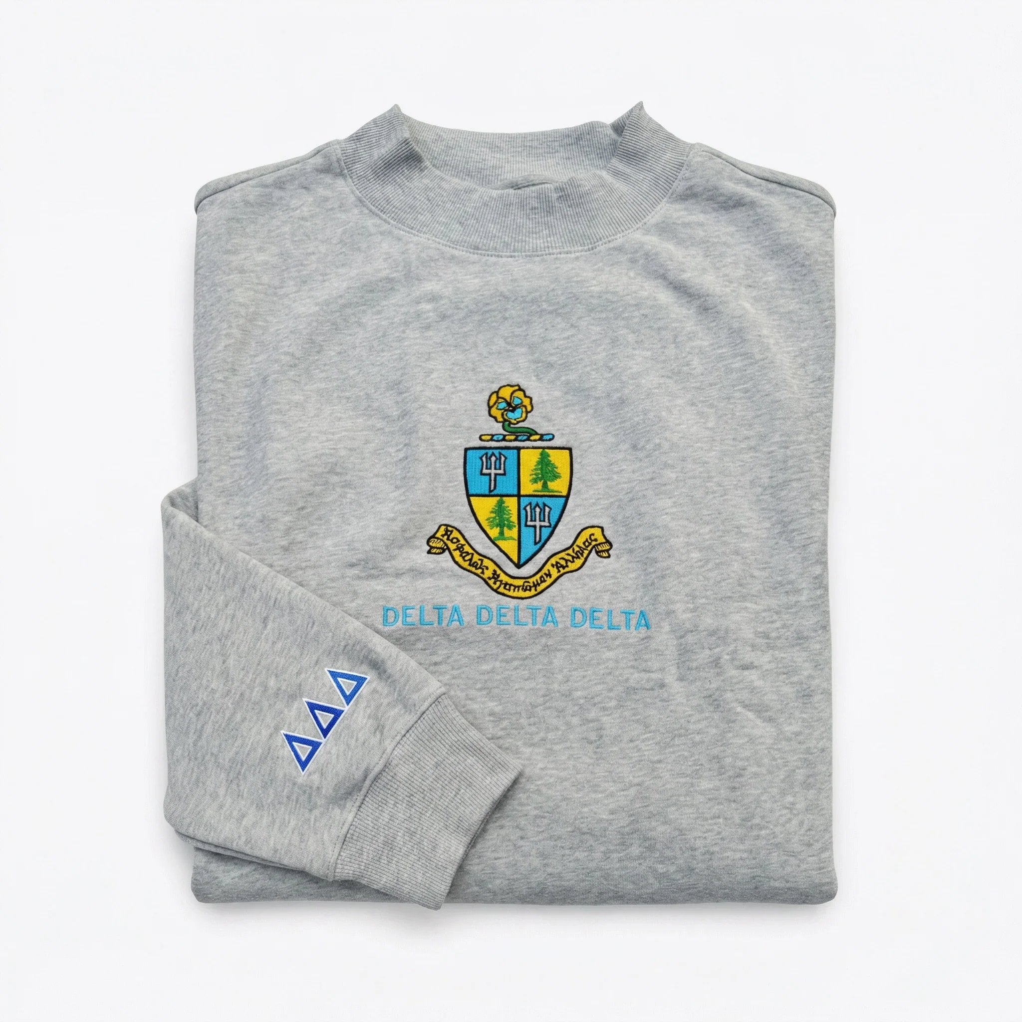 Tri Delta Oversized Mock Neck