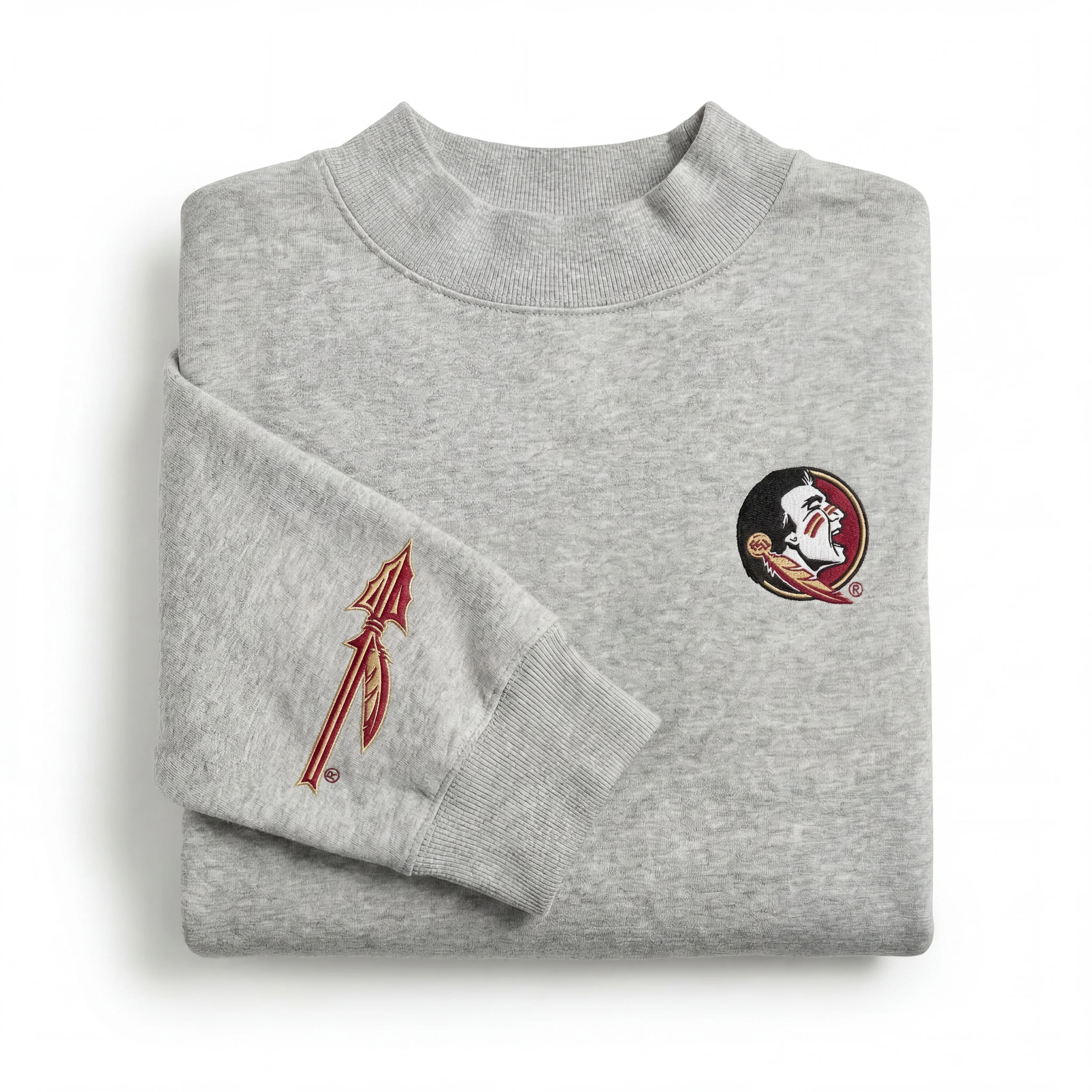 FSU Oversized Mock Neck