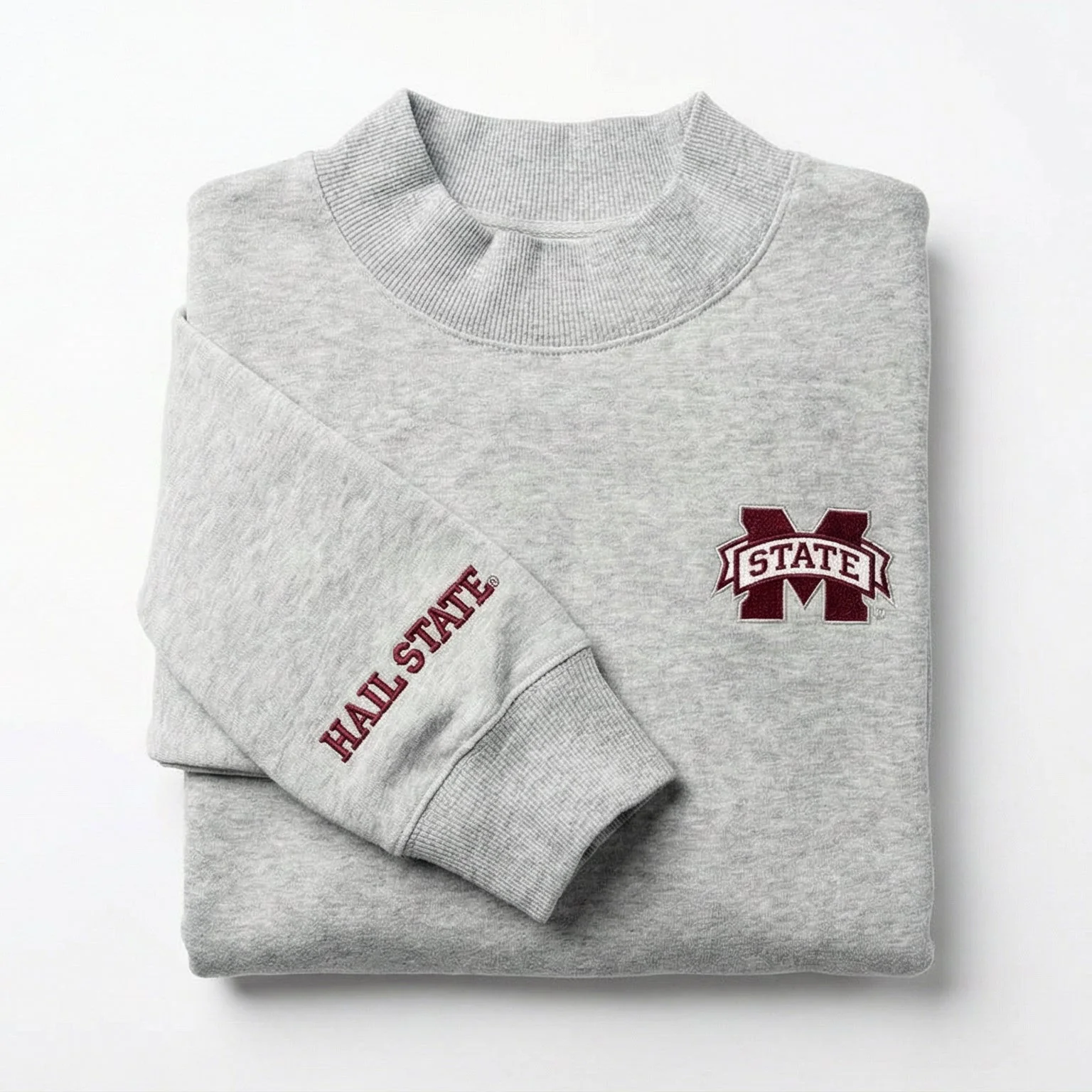 Mississippi State Oversized Mock Neck