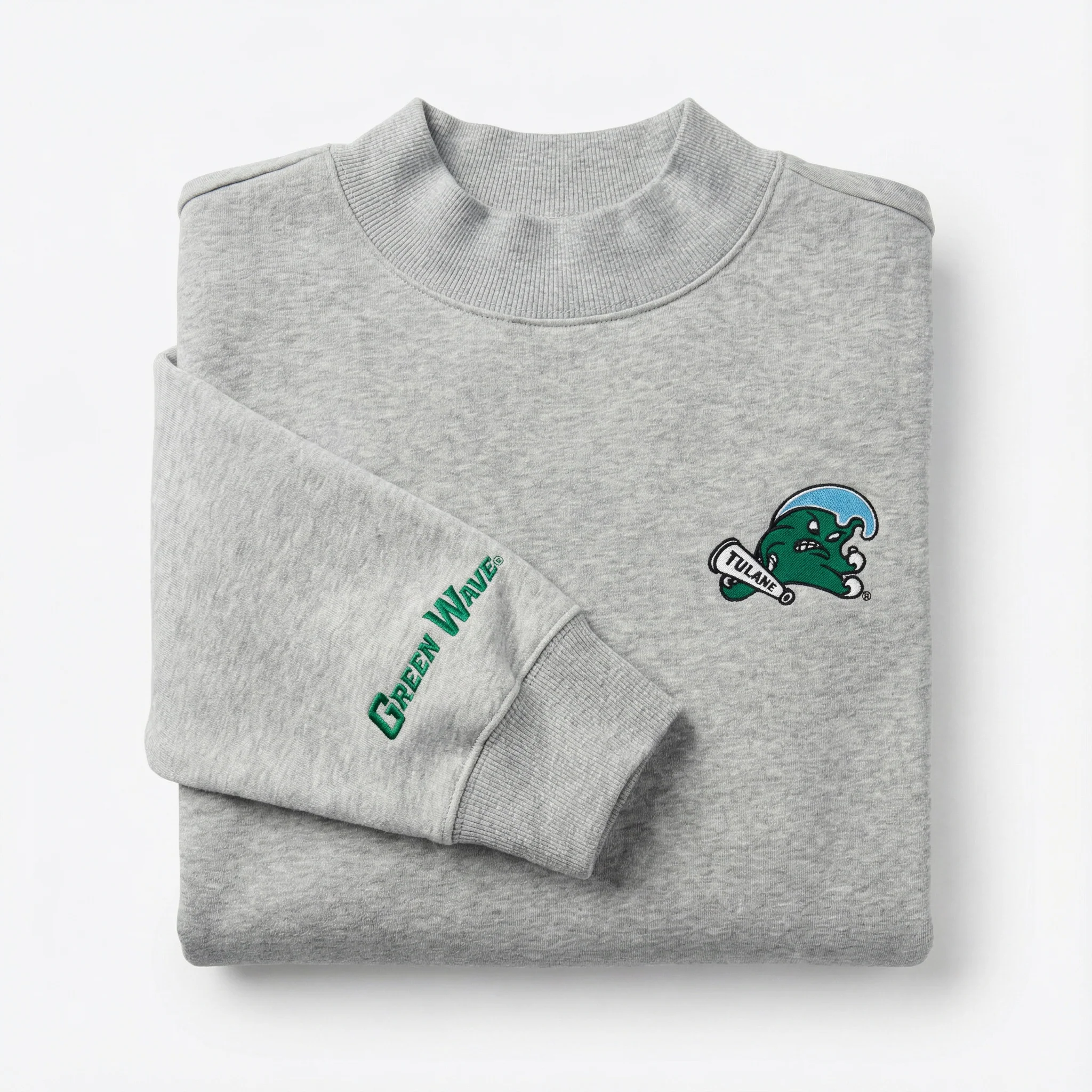 Tulane Oversized Mock Neck