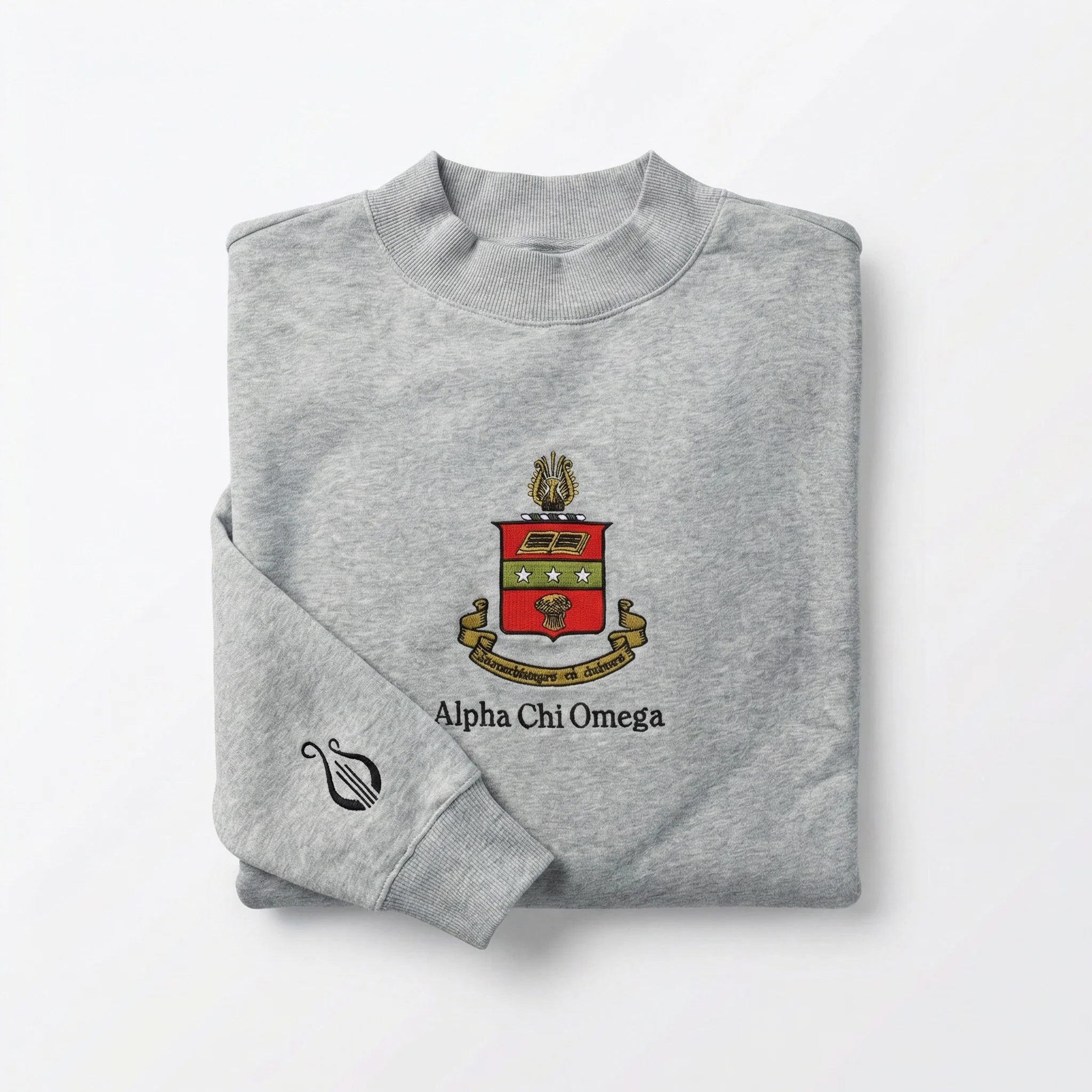 Alpha Chi Omega Oversized Mock Neck